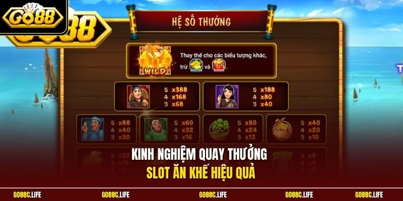 Kinh nghiệm quay thưởng slot Ăn Khế hiệu quả