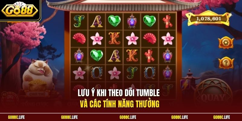 Lưu ý khi theo dõi Tumble và các tính năng thưởng